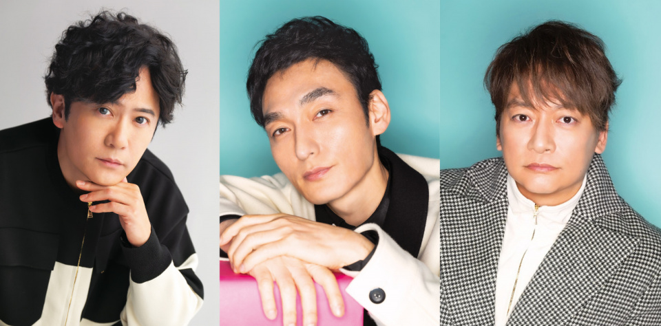 新しい地図として活動する稲垣吾郎・草彅剛・香取慎吾(左から)の最新プロフィール写真